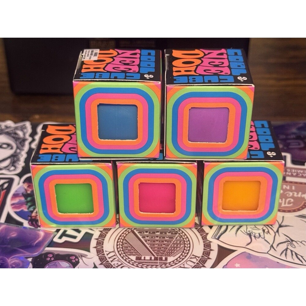 NeeDoh Cool Cube 1.25" Squishy Tiny RARE - Random Color 1PK